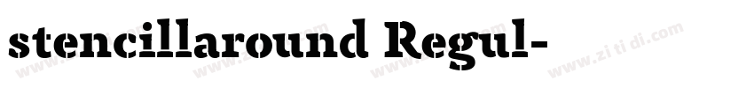 stencillaround Regul字体转换